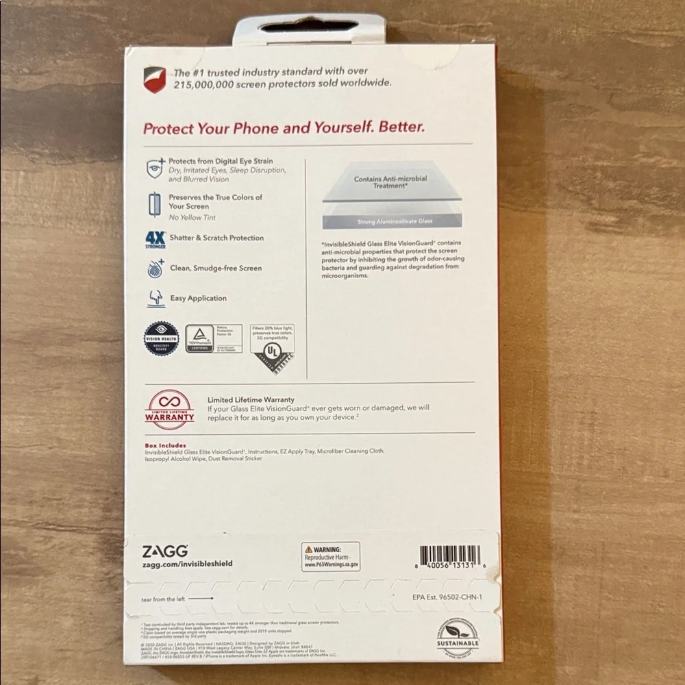 Glass Elite VisionGuard+ Screen Protector for iPhone 12 Pro Max - Multicolor